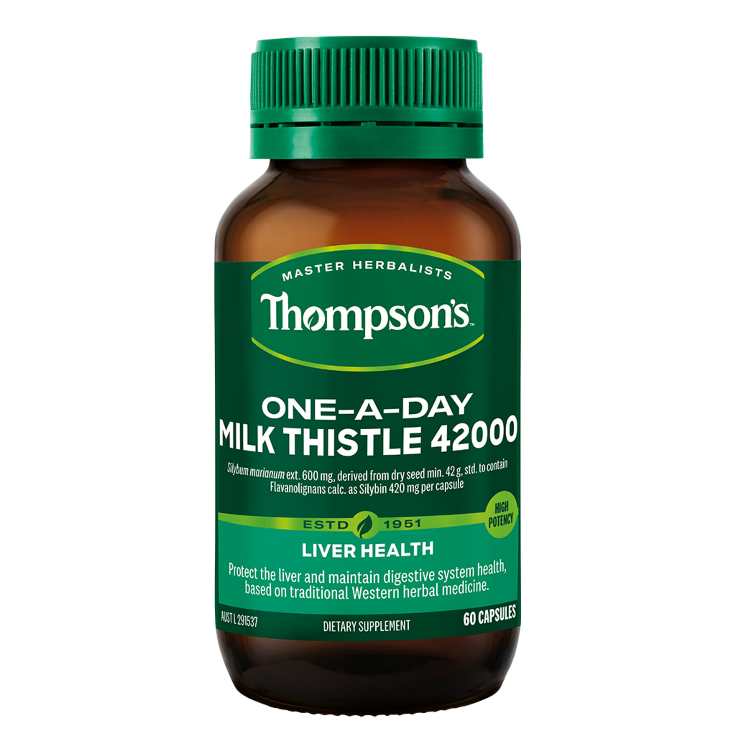 Thompsons One-A-Day Milk Thistle 42,000 60 Capsules